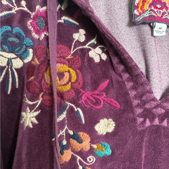 Johnny Was Embroidered Purple Hoodie - Picture 6 of 6